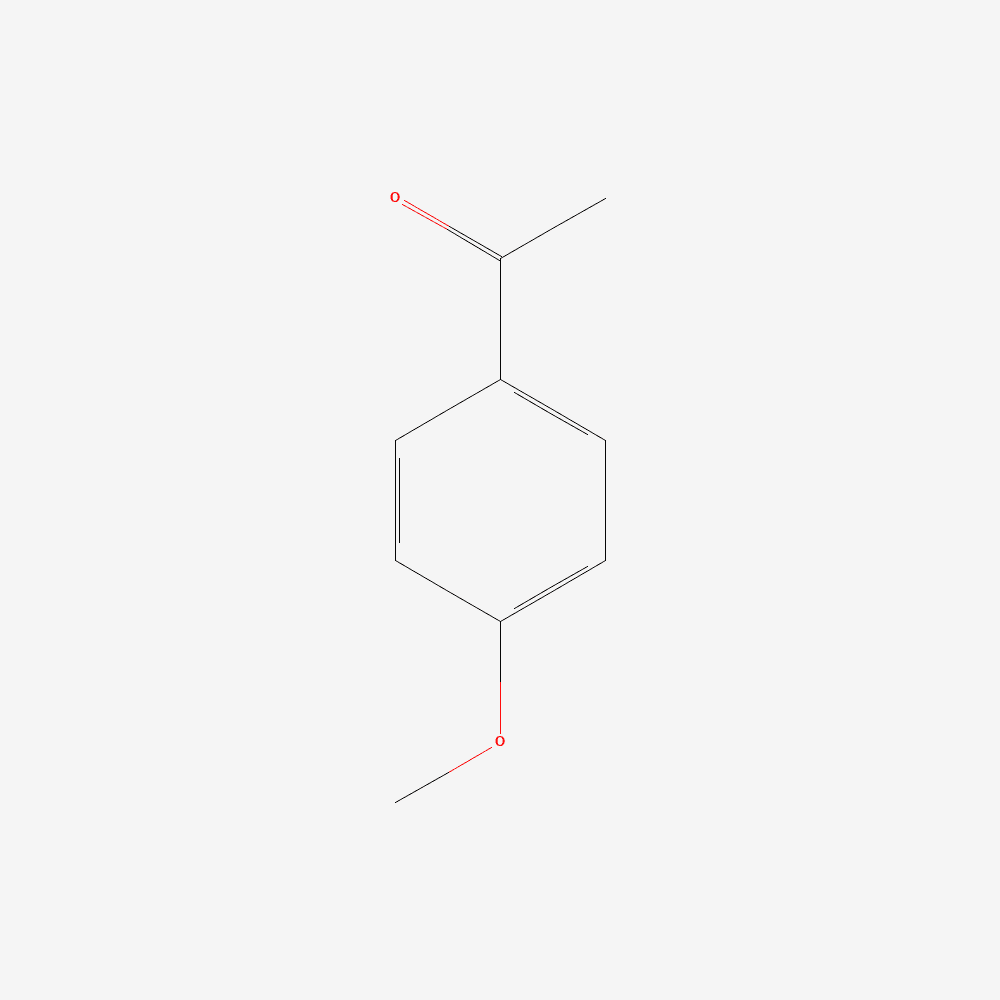 2D structure of 4'-Methoxyacetophenone