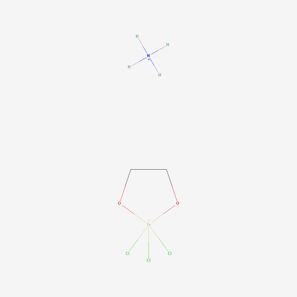 2D structure of Ammonium trichloro[1,2-ethanediolato-O,O']-tellurate